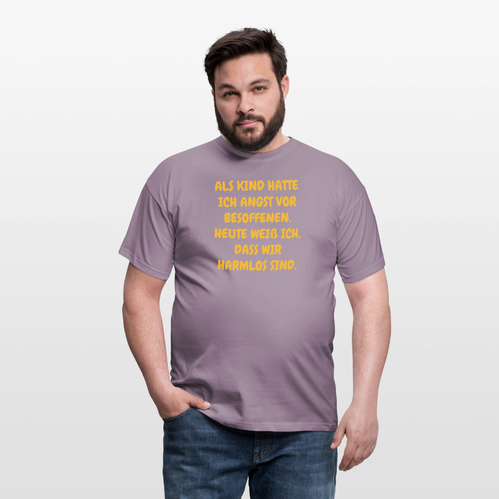 SSW2669ALS KIND HATTE ICH ANGST VOR BESOFFENEN. HEUTE WEIß ICH, DASS WIR HARMLOS SIND. - Lilagrau 