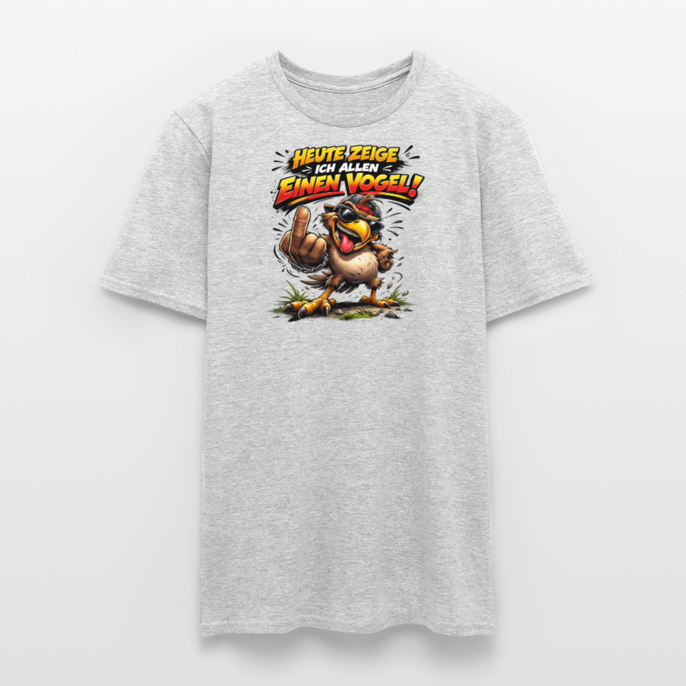 SSW2798 HEUTE ZEIGE ICH ALLEN EINEN VOGEL - Grau meliert