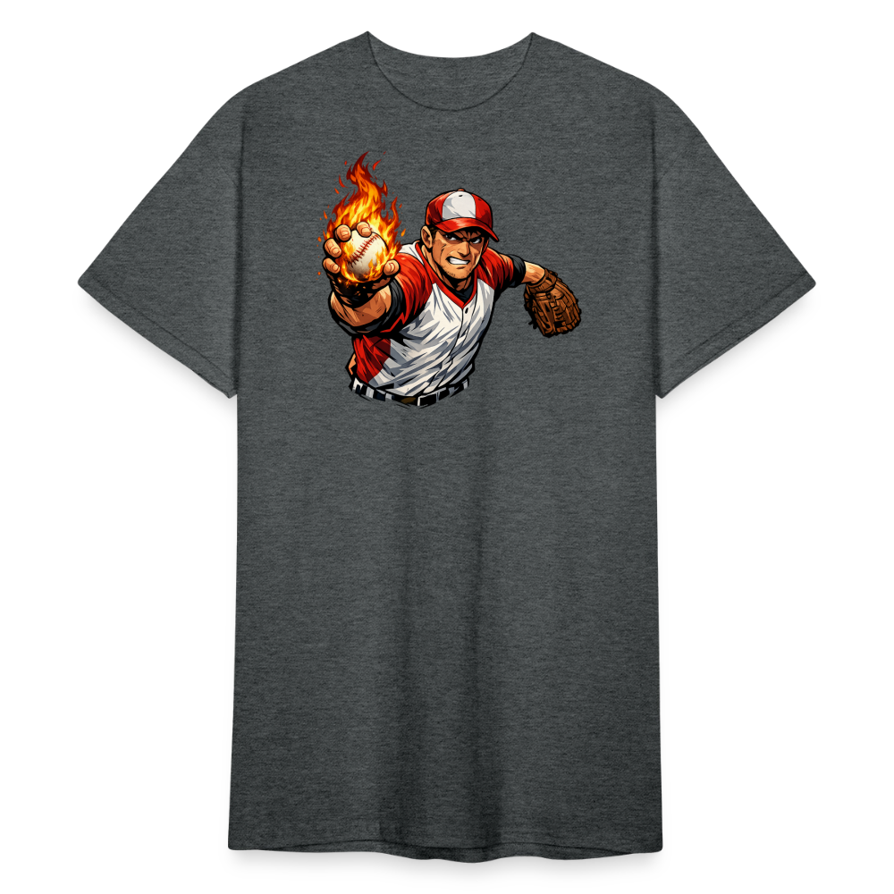 SSW2839Feuer Baseball Werfer - Dunkelgrau meliert