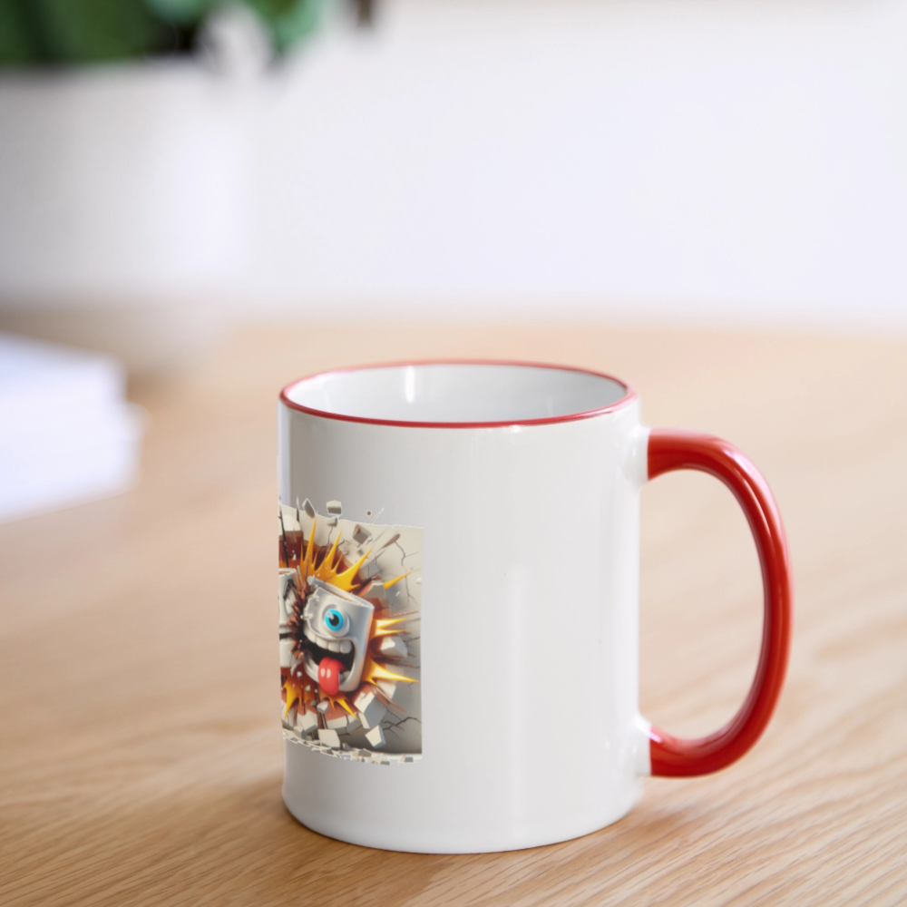 SSW2631Kaffeetassen Verrückt 2 - Weiß/Rot