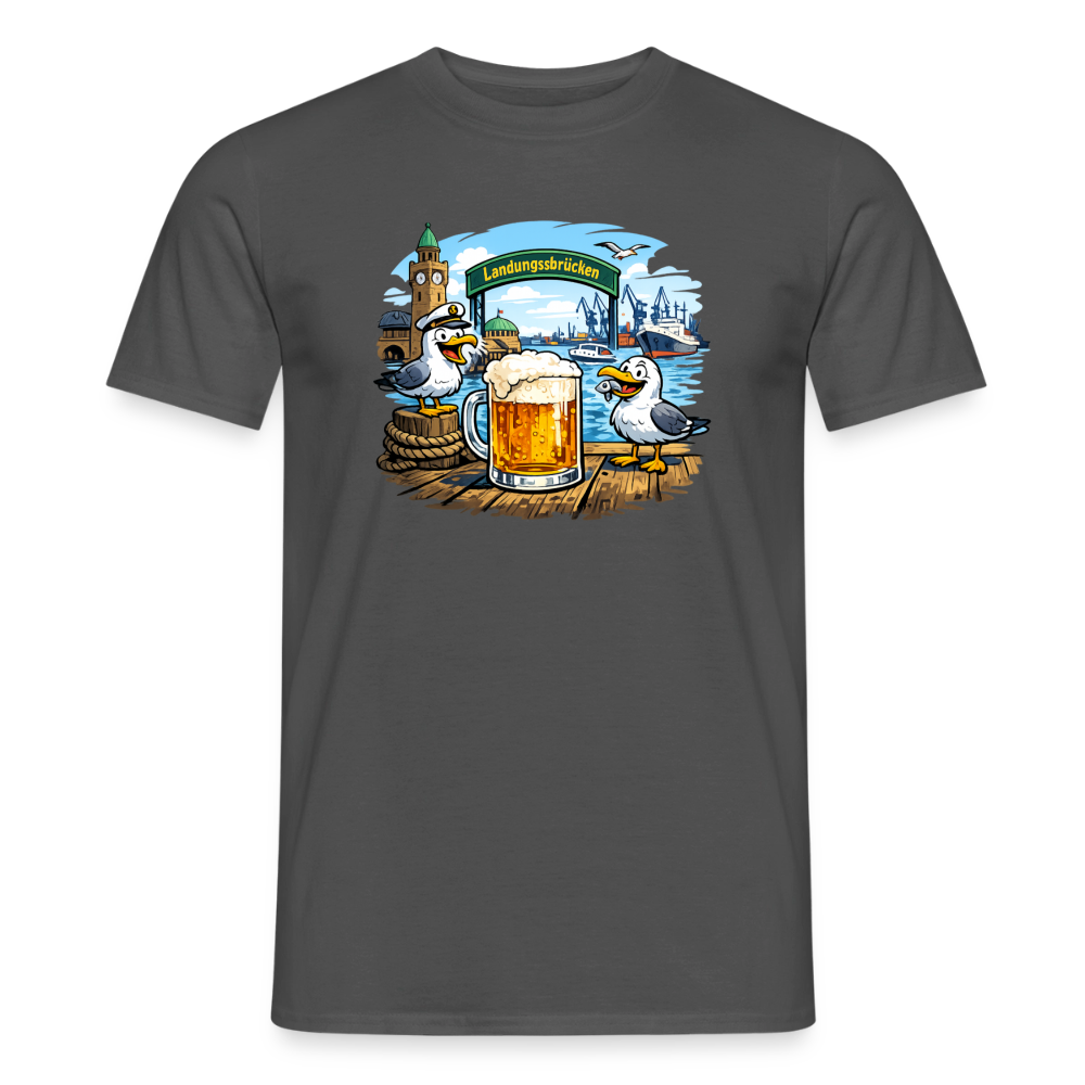 SSW2869Möwen Bier Landungsbrücken - Anthrazit