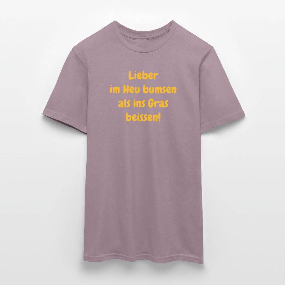 SSW2499Lieber im Heu bumsen als ins Gras beissen! - Lilagrau 