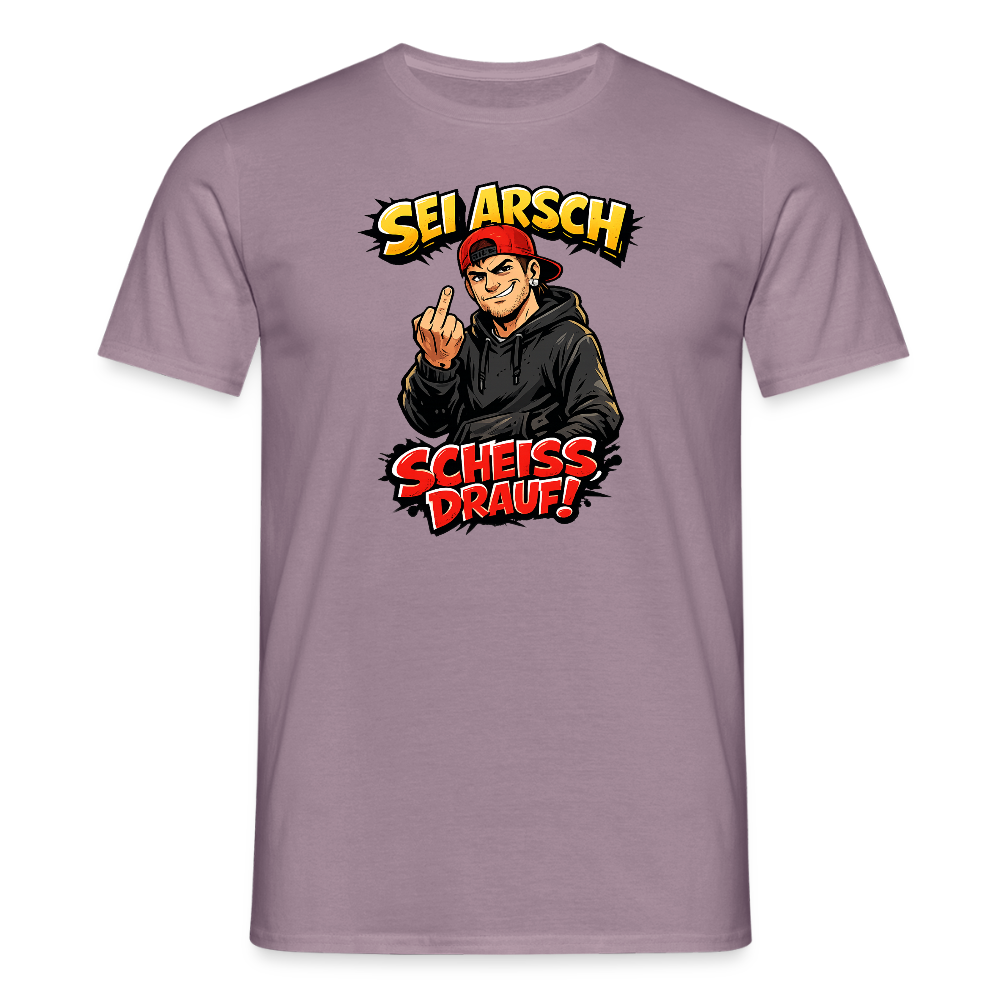 SSW2720 SEI ARSCH SCHEISS DRAUF! - Lilagrau 
