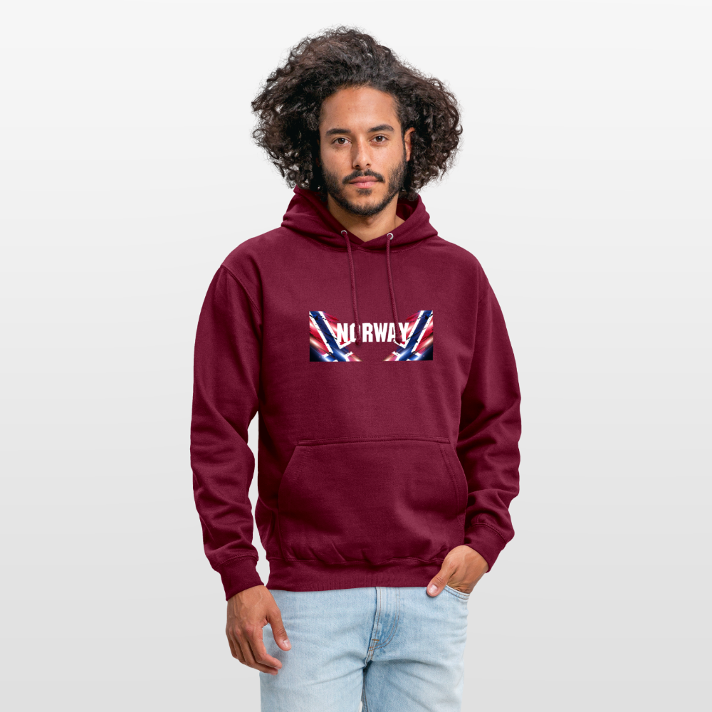 SSW2533 Kapuzenpulli Flag of Norway - Bordeaux