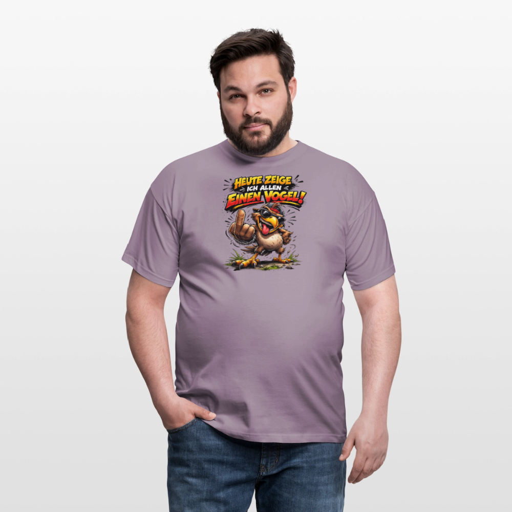 SSW2798 HEUTE ZEIGE ICH ALLEN EINEN VOGEL - Lilagrau 