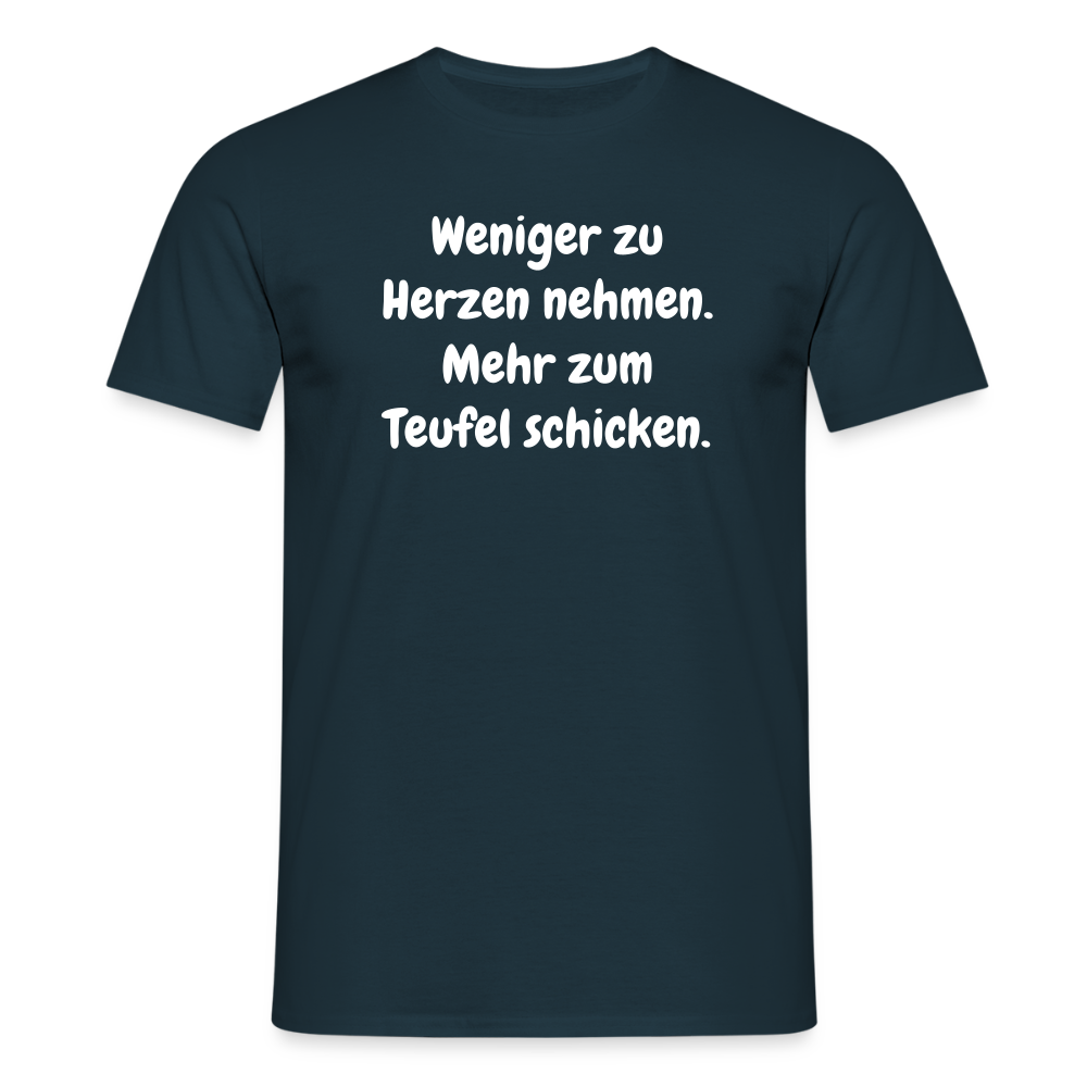 SSW2459Weniger zu Herzen nehmen. Mehr zum Teufel schicken. - Navy