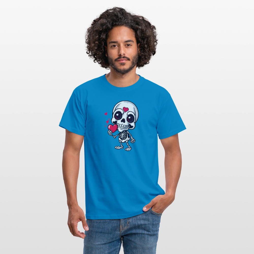 SSW2508Skelett mit Herz - Royalblau