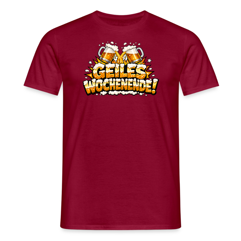 SSW2851 GEILES WOCHENENDE BIER - Ziegelrot