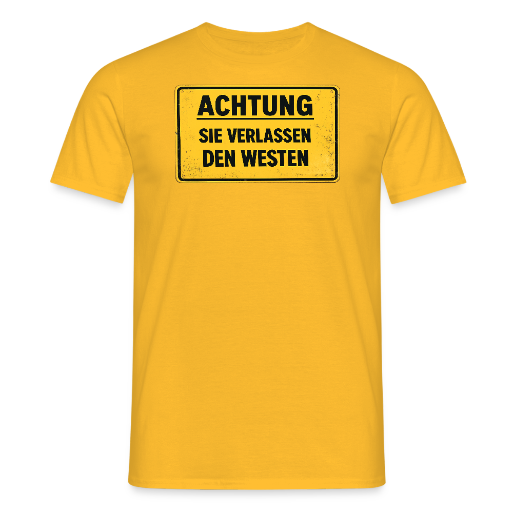 SSW2709Achtung sie verlassen den Westen - Gelb