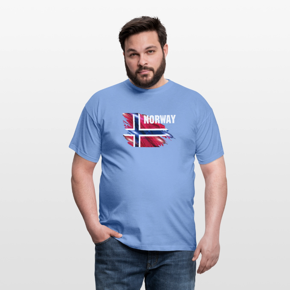 SSW2535 Flag of Norway - carolina blue