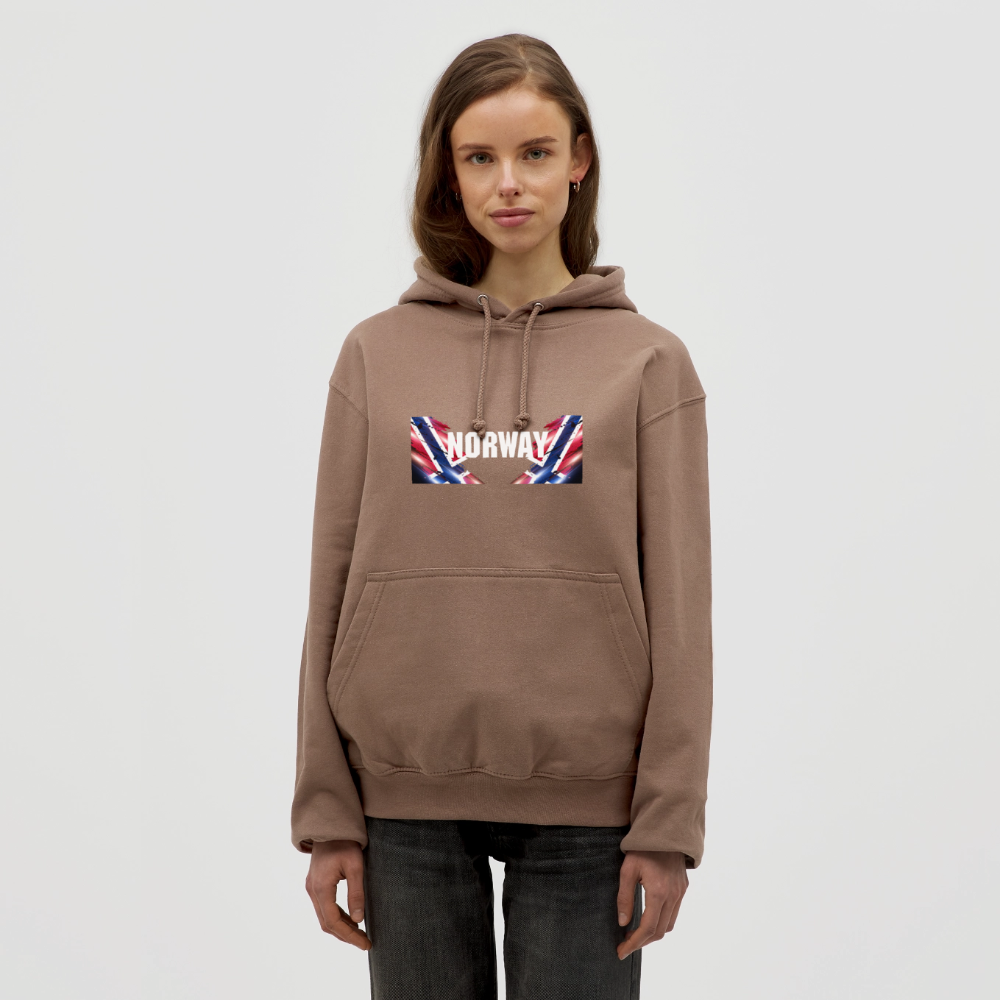 SSW2533 Kapuzenpulli Flag of Norway - Mokka