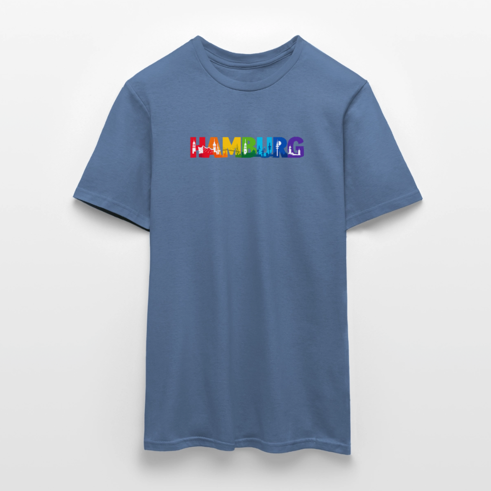 SSW2715 Hamburg mit Hintergrund - Taubenblau 