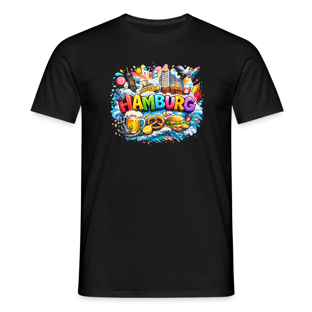 SSW2678Hamburg verrückt bunt - Schwarz