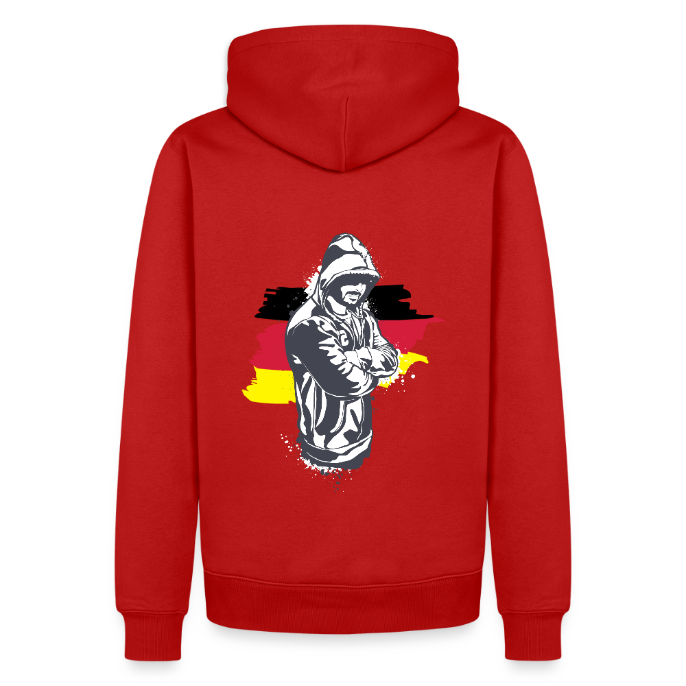 SSW1157Hoodie Kriminell Hände verschränkt - Rot