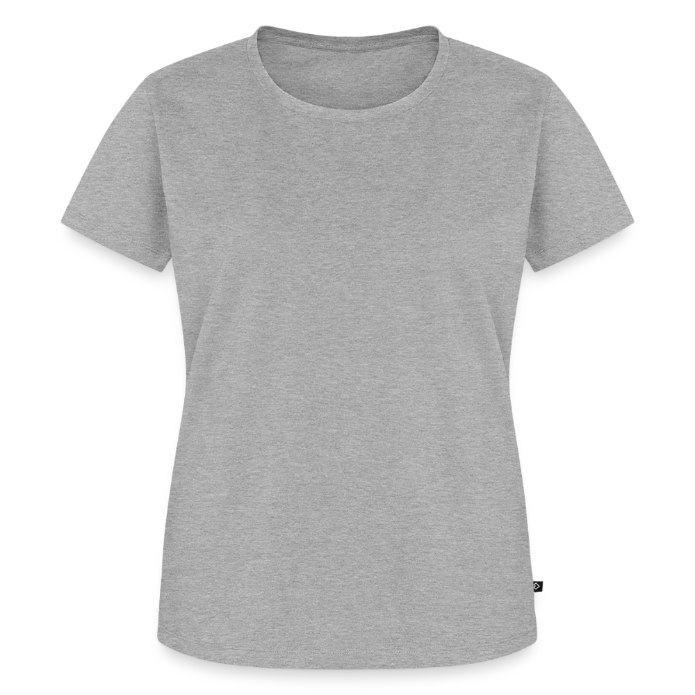 Tshirt Frauen Rückendruck Graffitischrift Förderverein Schule - Grau meliert