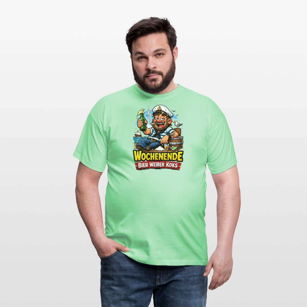 SSW2716Wochenende Bier Weiber Koks - Mintgrün
