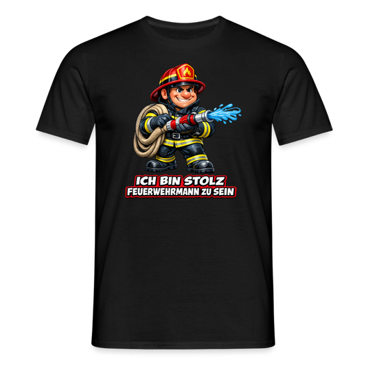SSW2822 ICH BIN STOLZ FEUERWEHRMANN ZU SEIN - Schwarz