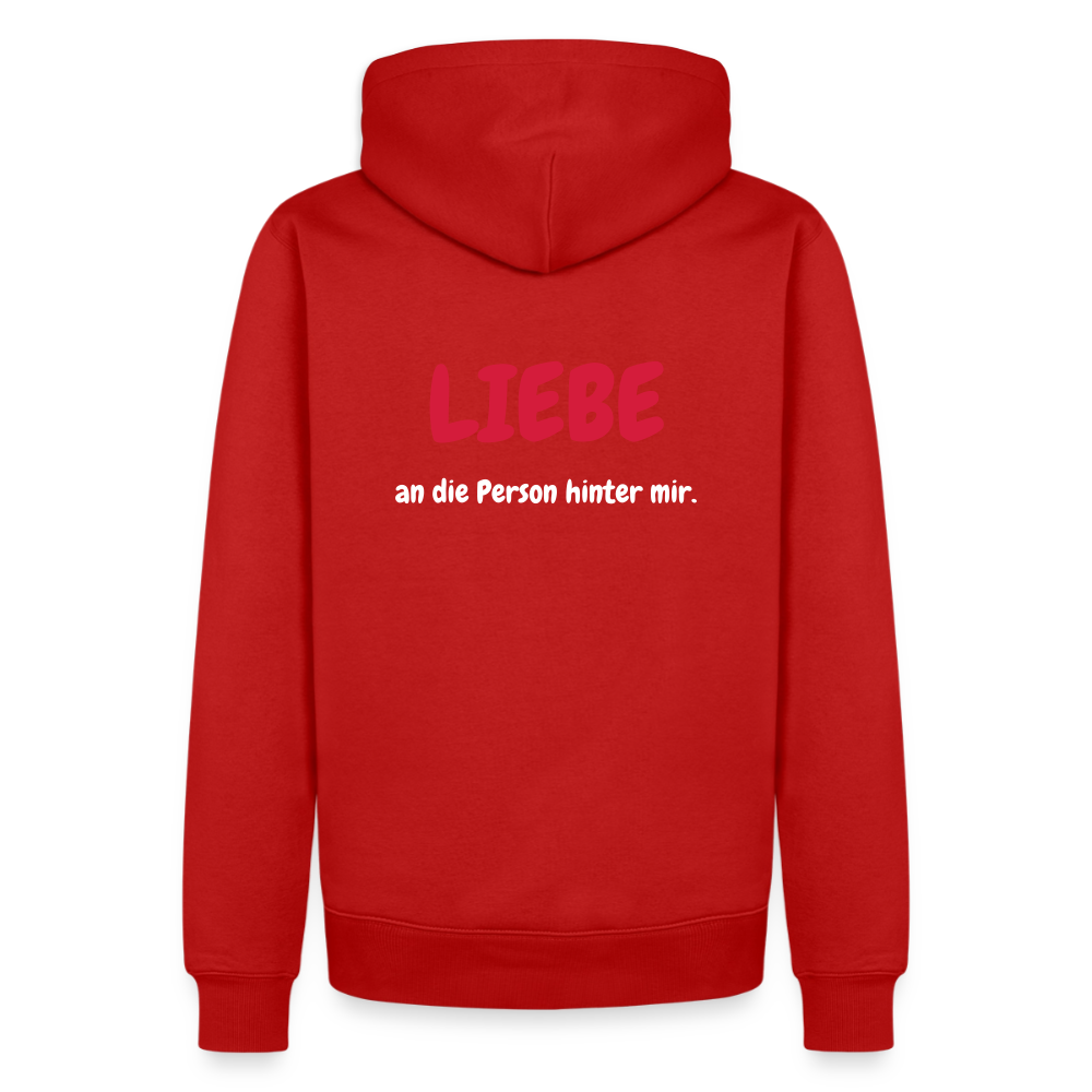 SSW1423 Hoodie LIEBE an die Person hinter mir - Rot