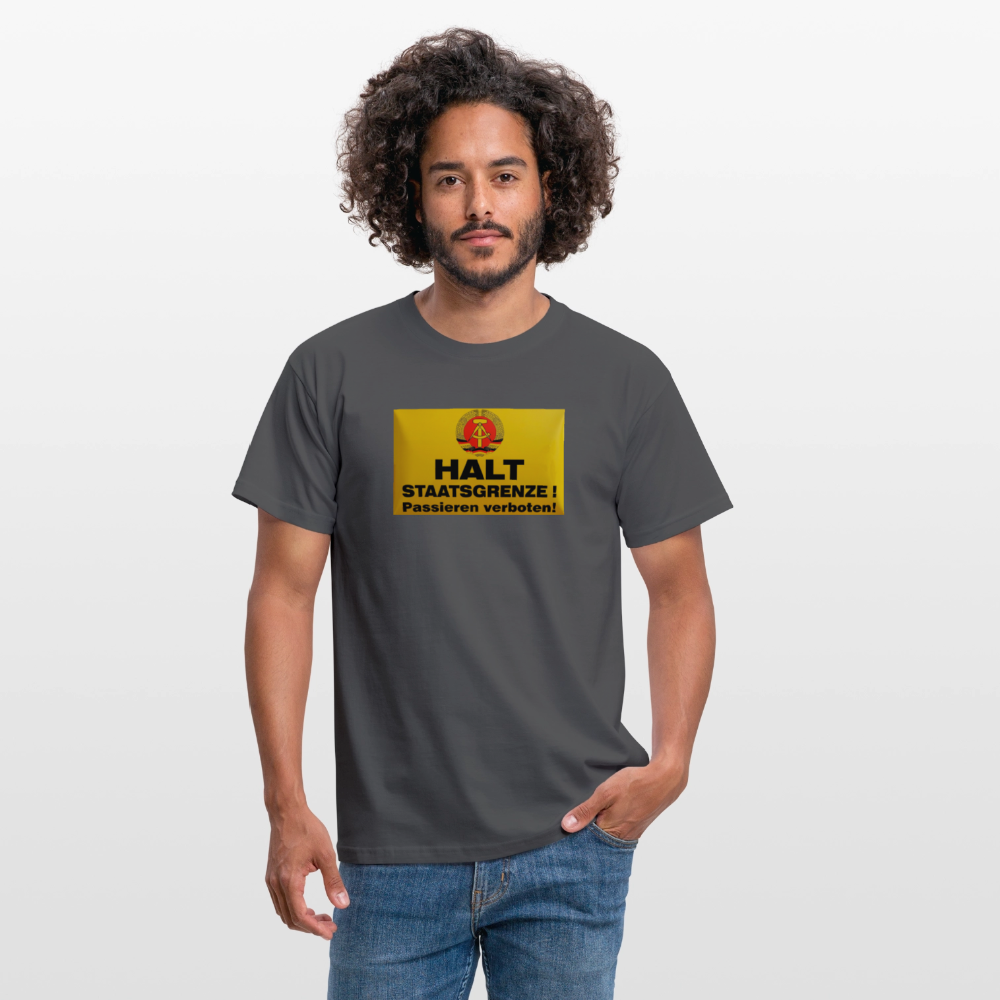 OSSI19 Tshirt HALT STAATSGRENZE - Anthrazit