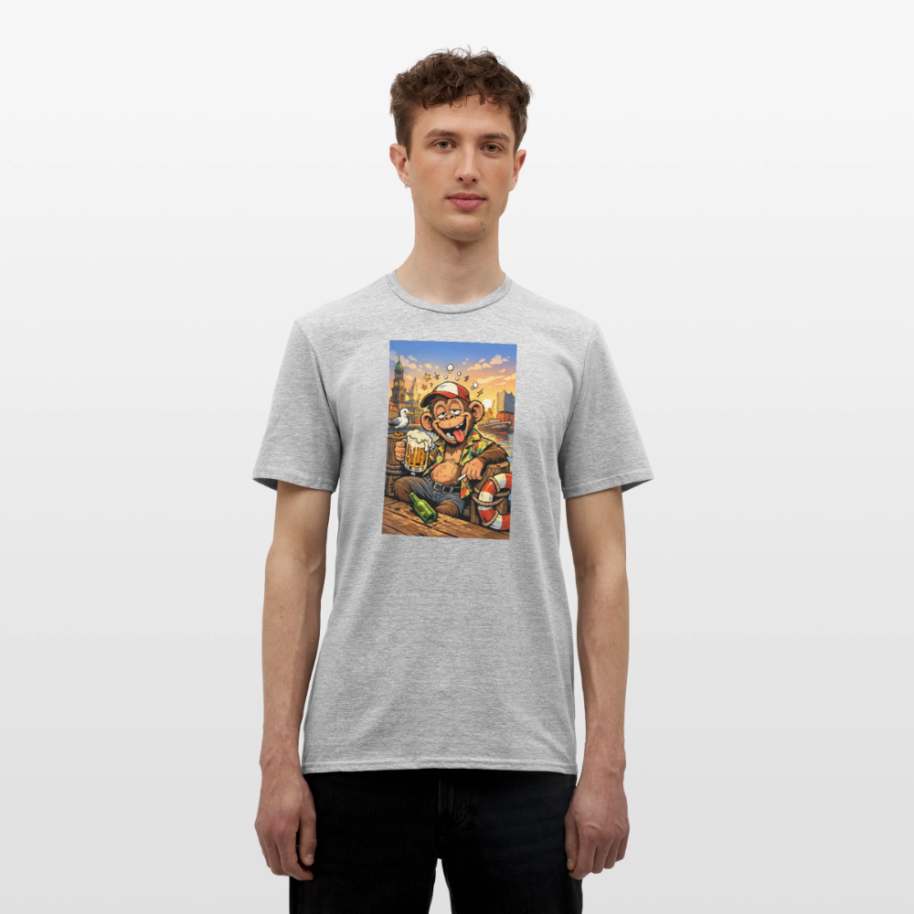 SSW2724 Affe Hamburg Bier - Grau meliert