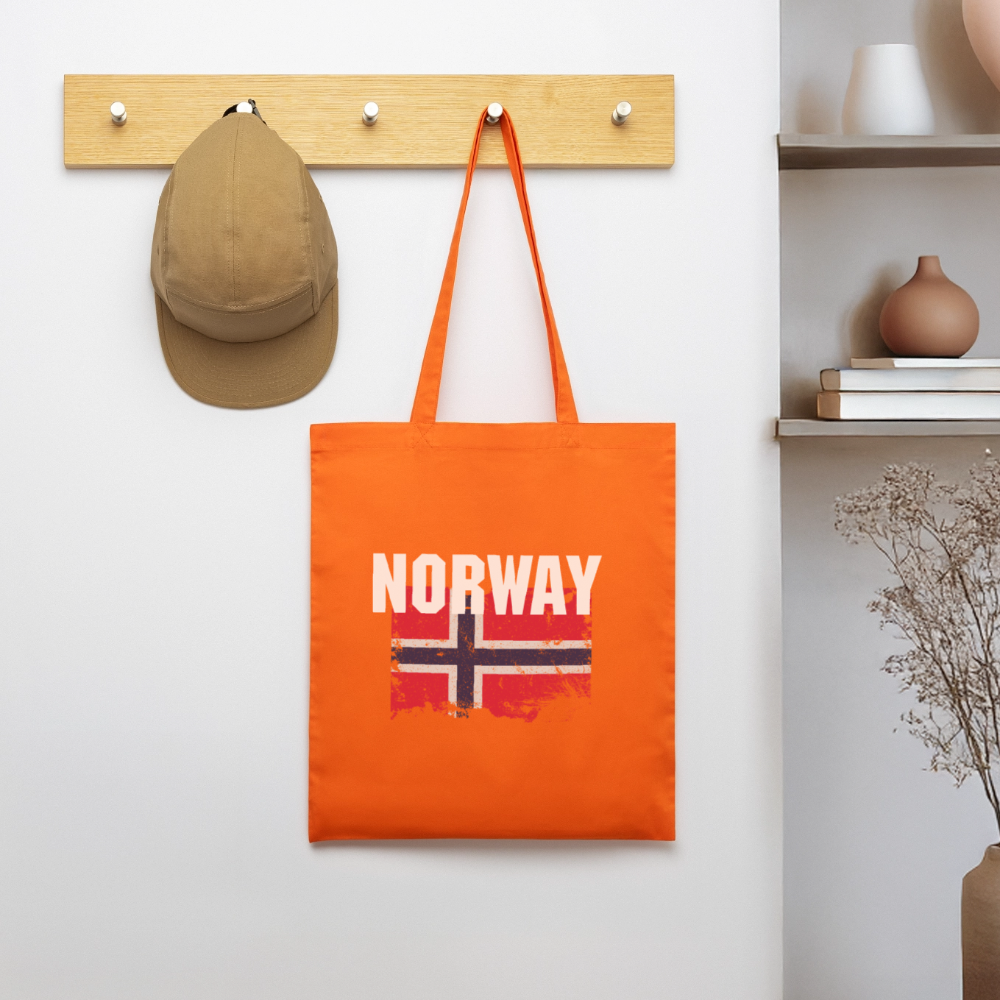 SSW2528 Stofftasche Flag of Norway - Tieforange