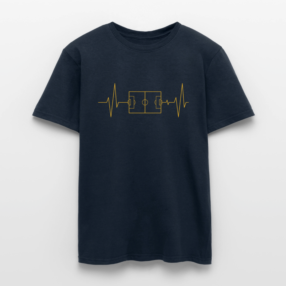 Herzschlag Fussball - Navy