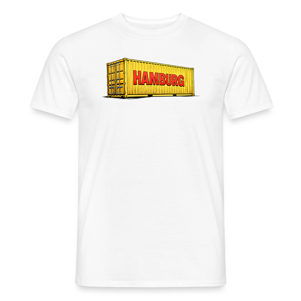 SSW2860Hafen Hamburg gelber Container - Weiß