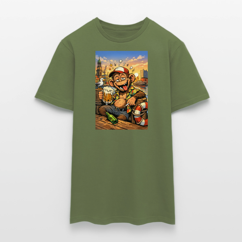 SSW2724 Affe Hamburg Bier - Militärgrün