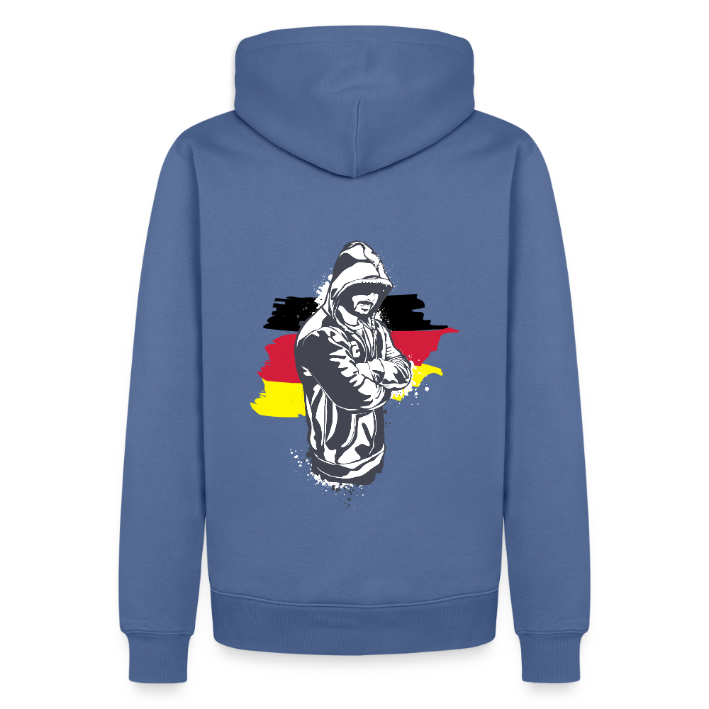 SSW1157Hoodie Kriminell Hände verschränkt - Taubenblau