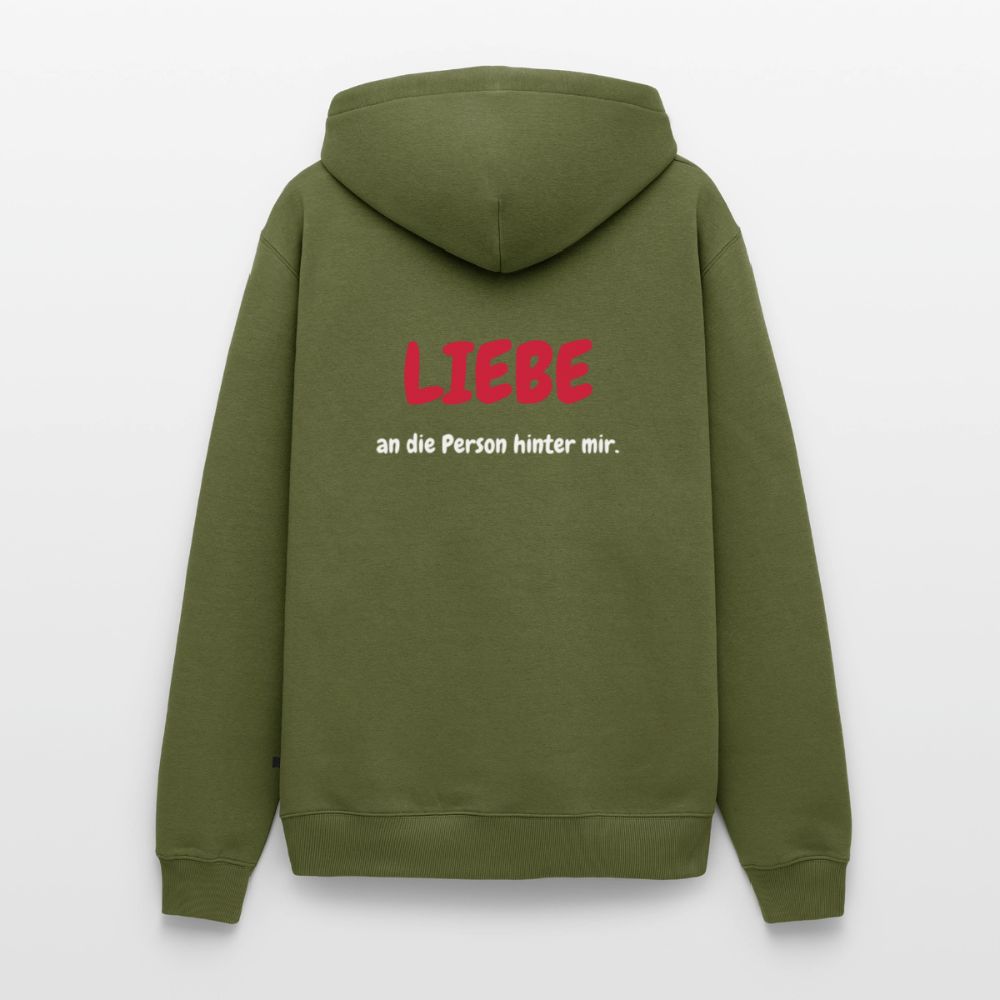 SSW1423 Hoodie LIEBE an die Person hinter mir - Khaki