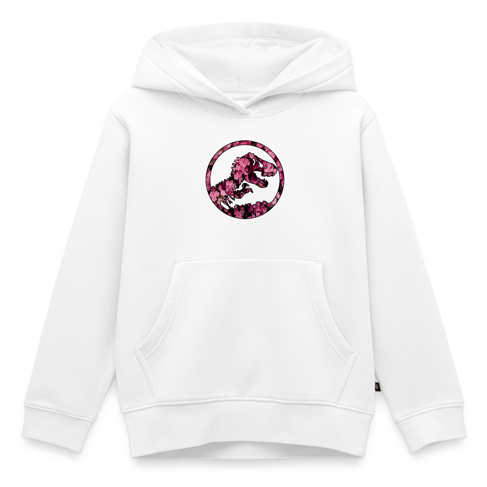 SSW1479 Hoodie jurassic_flowers_v2 - Weiß