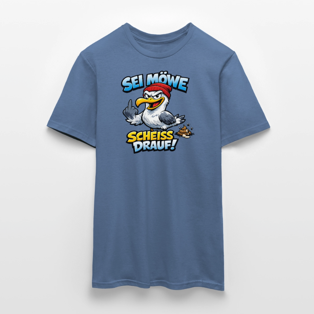 SSW2719SEI MÖWE SCHEISS DRAUF! - Taubenblau 
