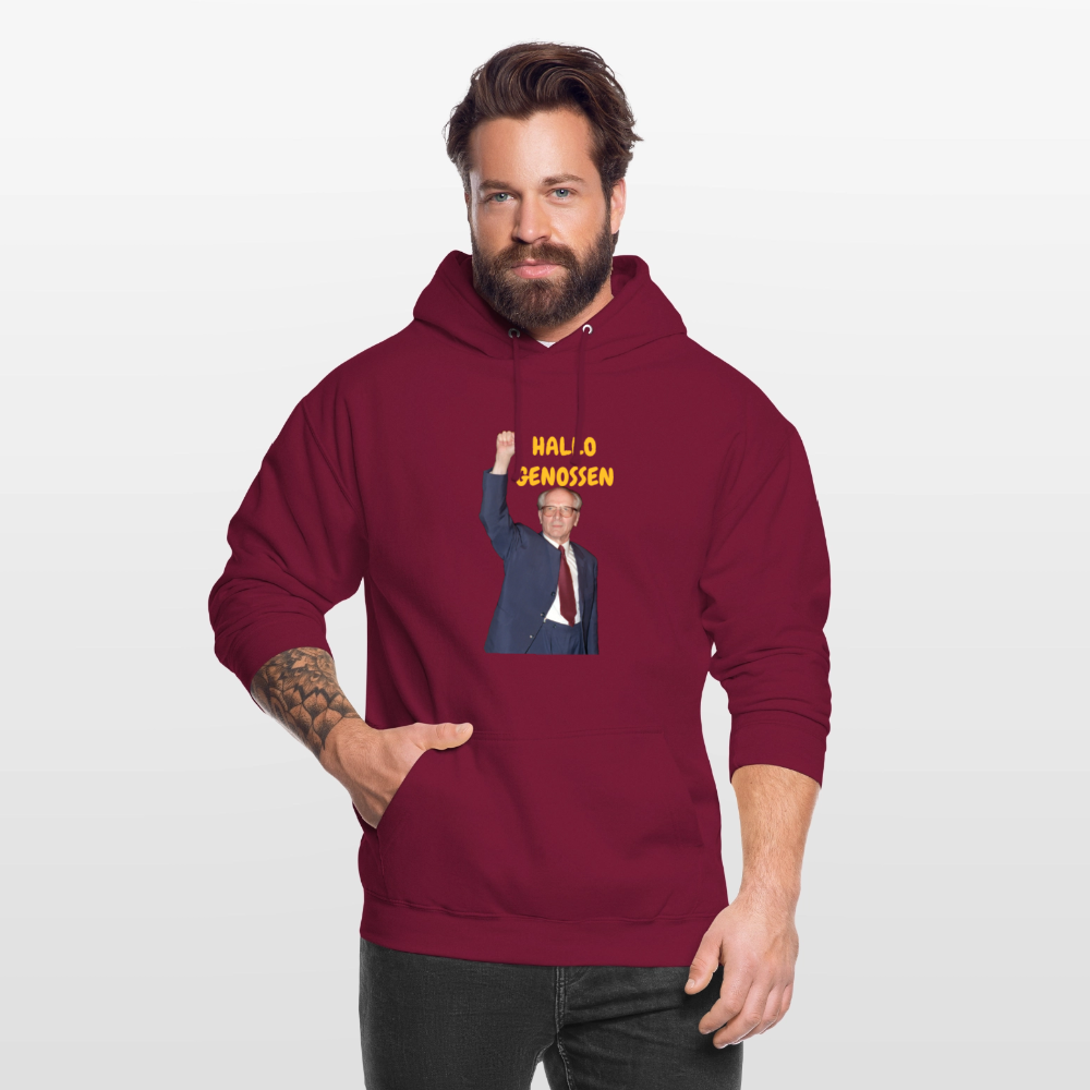 OSSI18Hoodie HALLO GENOSSEN - Bordeaux