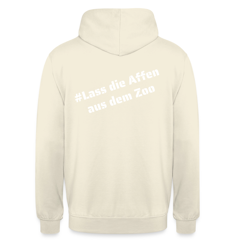 Hoodie Kunde Schule Bunte Maske schiefe Schrift - Vanille-Milchshake