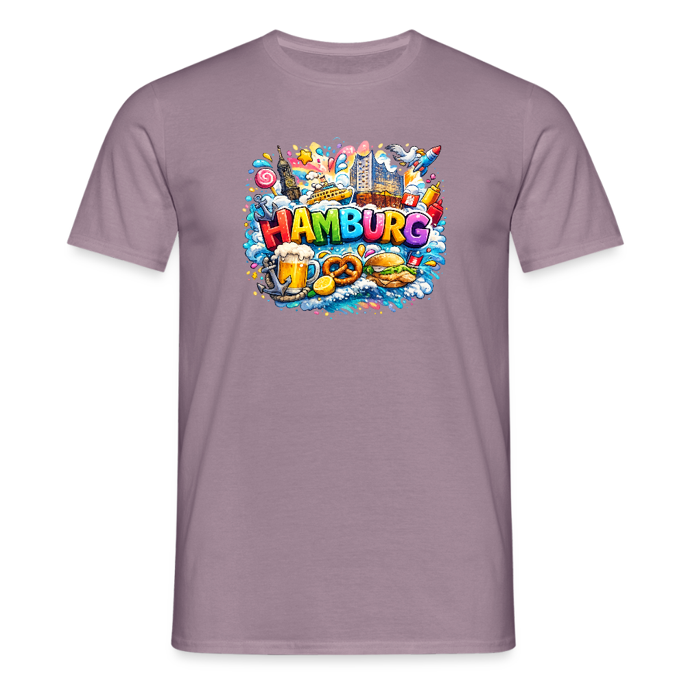 SSW2678Hamburg verrückt bunt - Lilagrau 