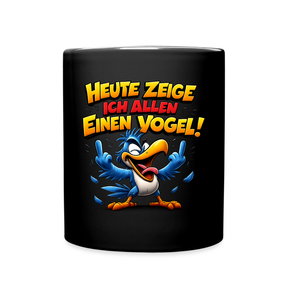 SSW2797 HEUTE ZEIGE ICH ALLEN EINEN VOGEL - Schwarz