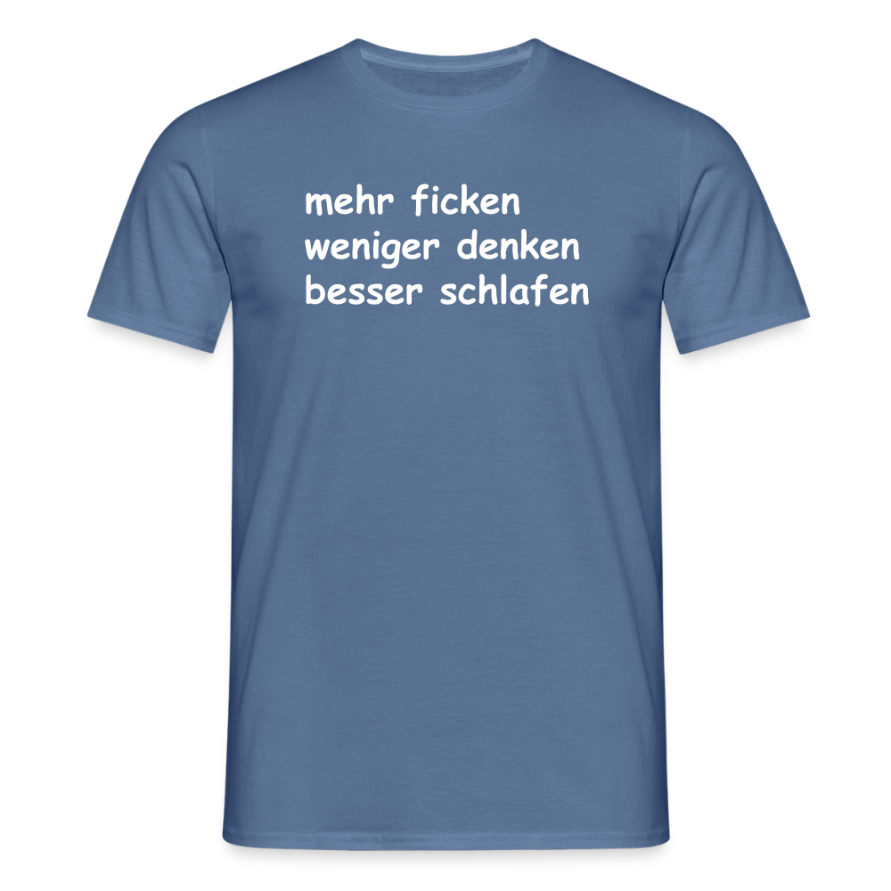 SSW2650mehr ficken weniger denken besser schlafen - Taubenblau 