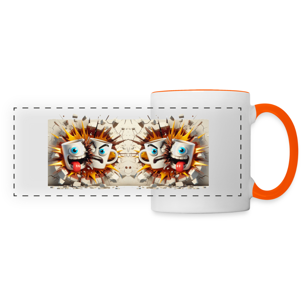 SSW2631Kaffeetassen Verrückt 2 - Weiß/Orange