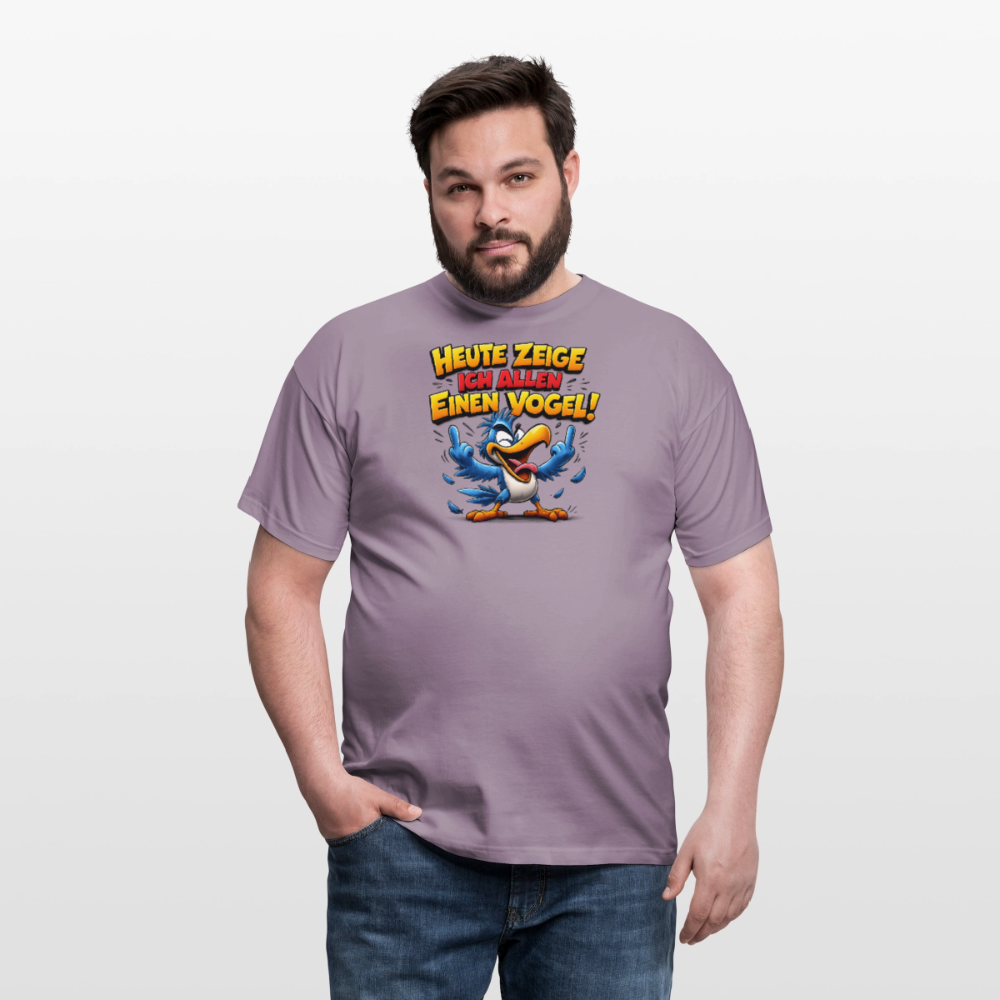 SSW2799 HEUTE ZEIGE ICH ALLEN EINEN VOGEL - Lilagrau 
