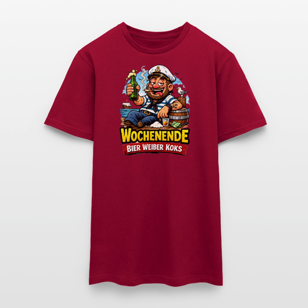 SSW2716Wochenende Bier Weiber Koks - Ziegelrot