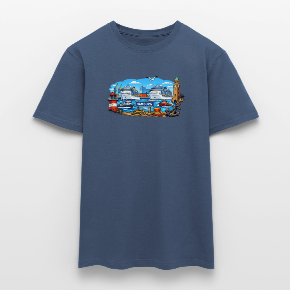 SSW2859Kreuzfahrt Schiffe - Dunkles Denimblau