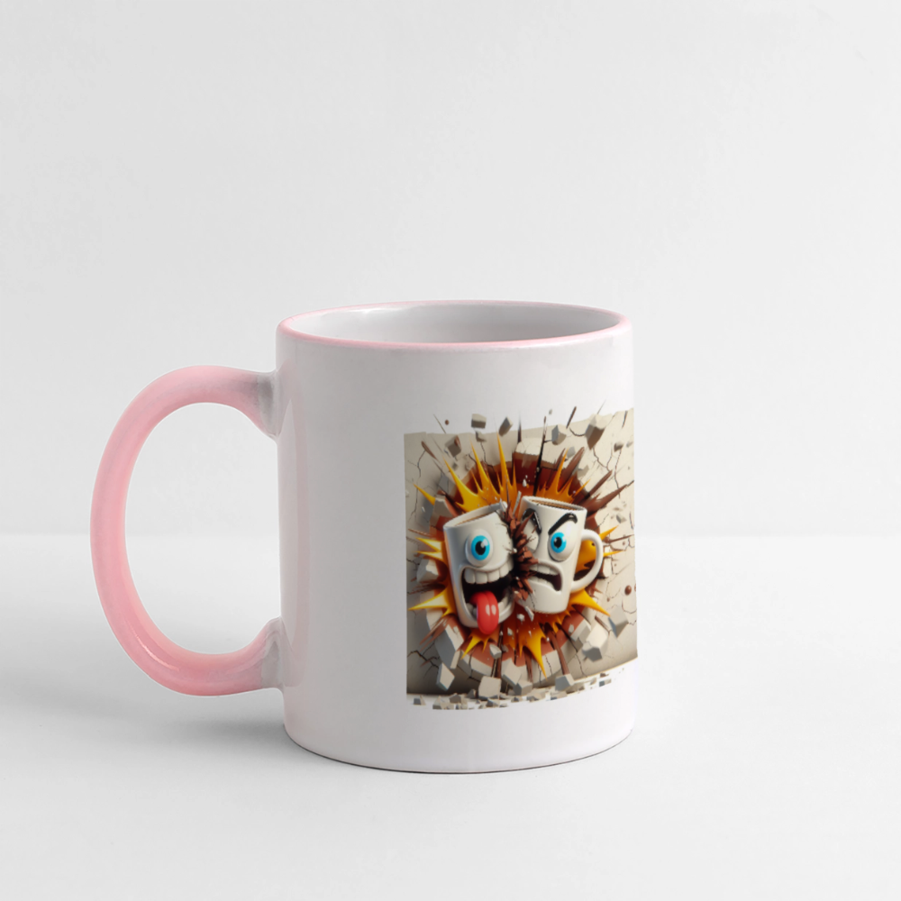 SSW2631Kaffeetassen Verrückt 2 - Weiß/Pink