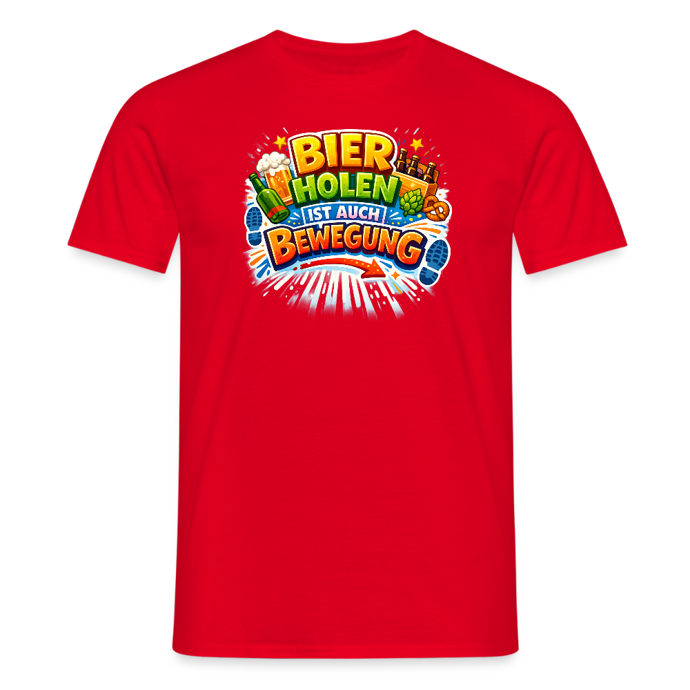 SSW2779 BIER HOLEN IST AUCH BEWEGUNG - Rot