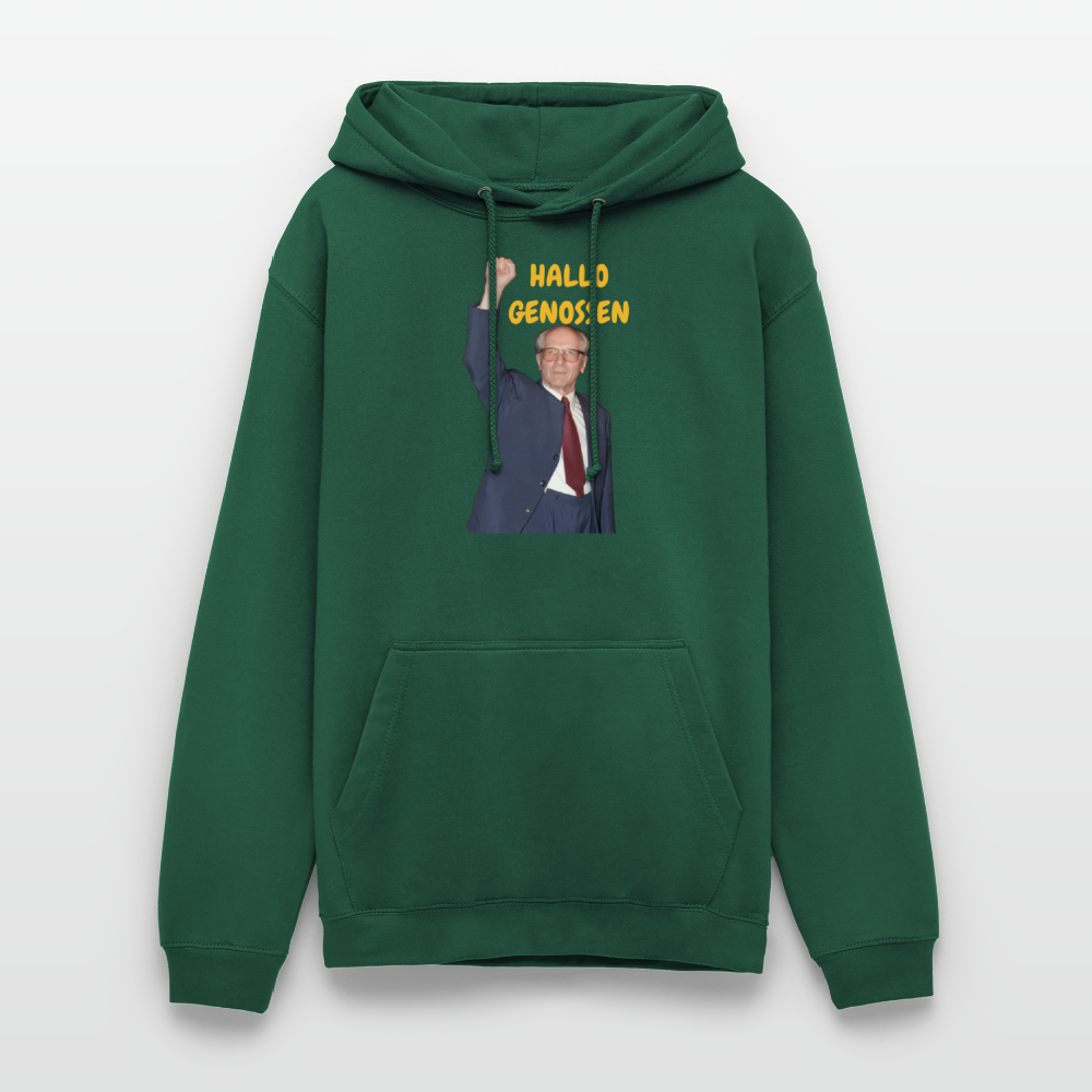 OSSI18Hoodie HALLO GENOSSEN - Flaschengrün