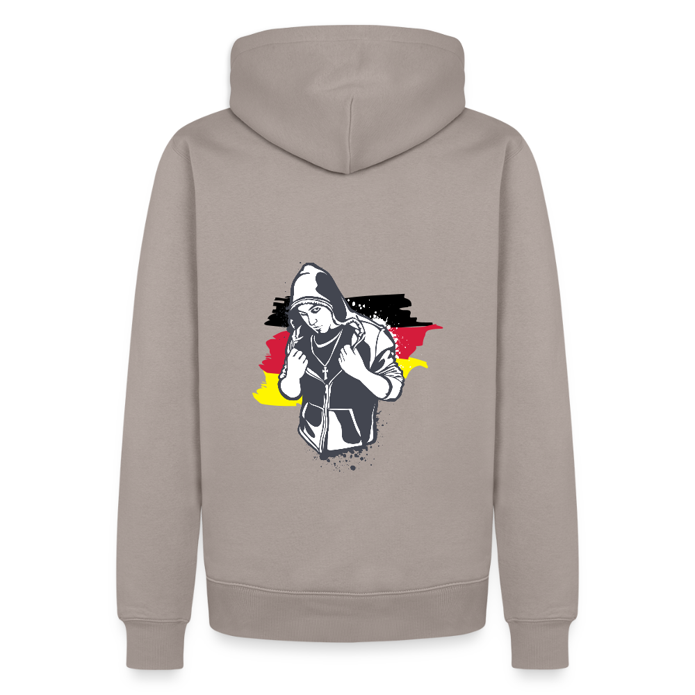 SSW1158Hoodie  Kriminell Brustkreuz - Taupe