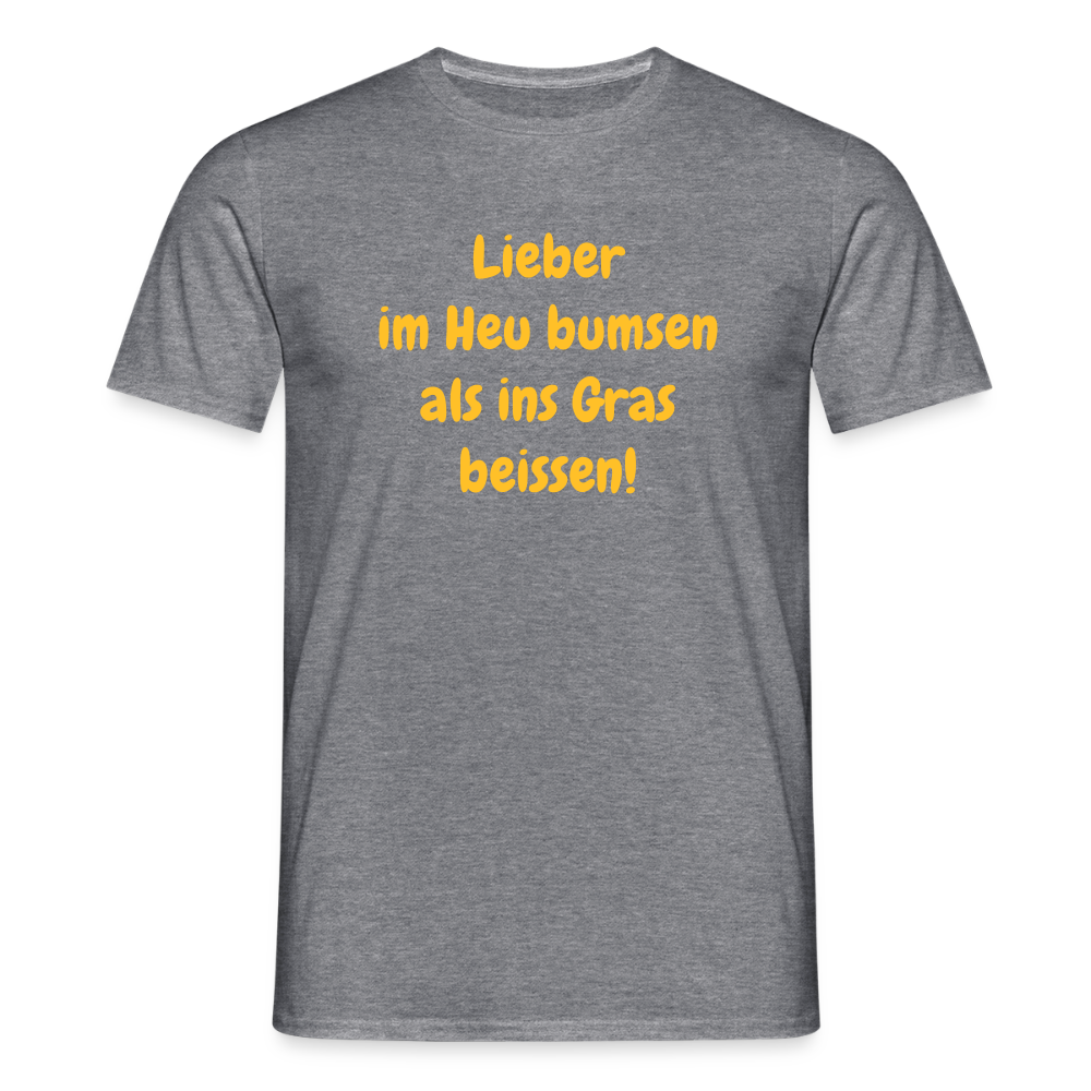 SSW2499Lieber im Heu bumsen als ins Gras beissen! - Graphit meliert