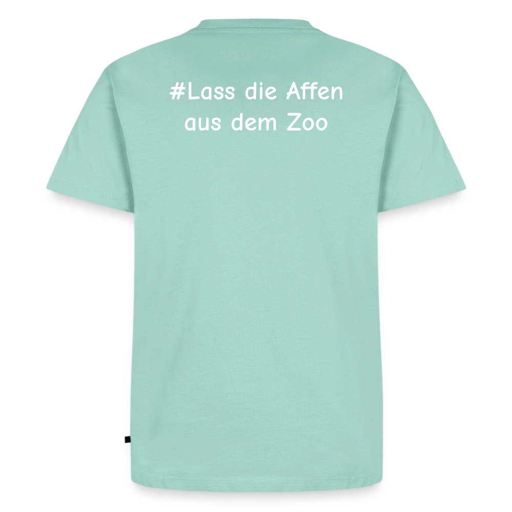 Tshirt Kunde Schule Bunte Maske gerade Schrift - Mint 