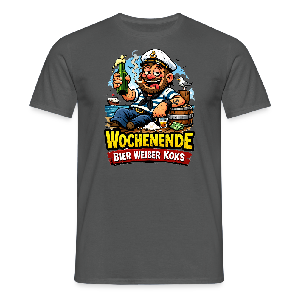 SSW2716Wochenende Bier Weiber Koks - Anthrazit