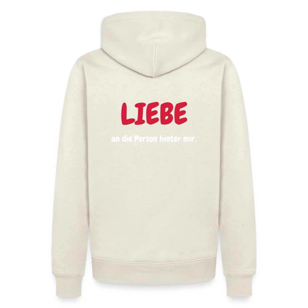 SSW1423 Hoodie LIEBE an die Person hinter mir - Naturweiß
