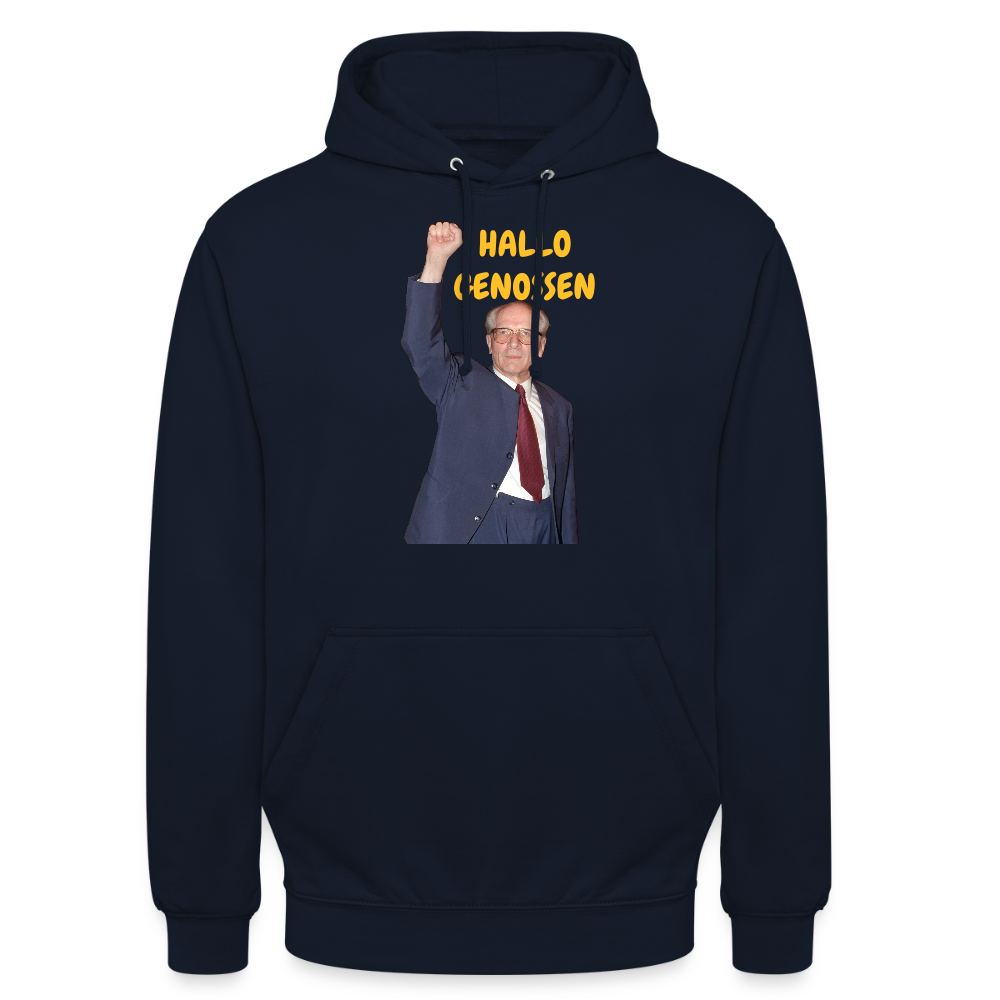 OSSI18Hoodie HALLO GENOSSEN - Navy